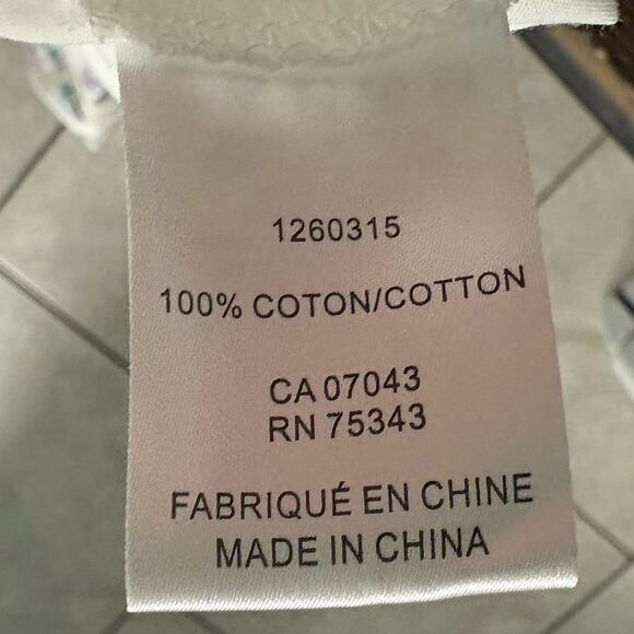 Christian Lacroix White Floral Lace Up Back Dress Size Small - Picture 9 of 9